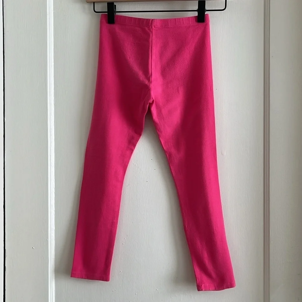 Size 7 Girls 3 pc. Summer Cotton Play Dress and Leggings Stretch Pants Set